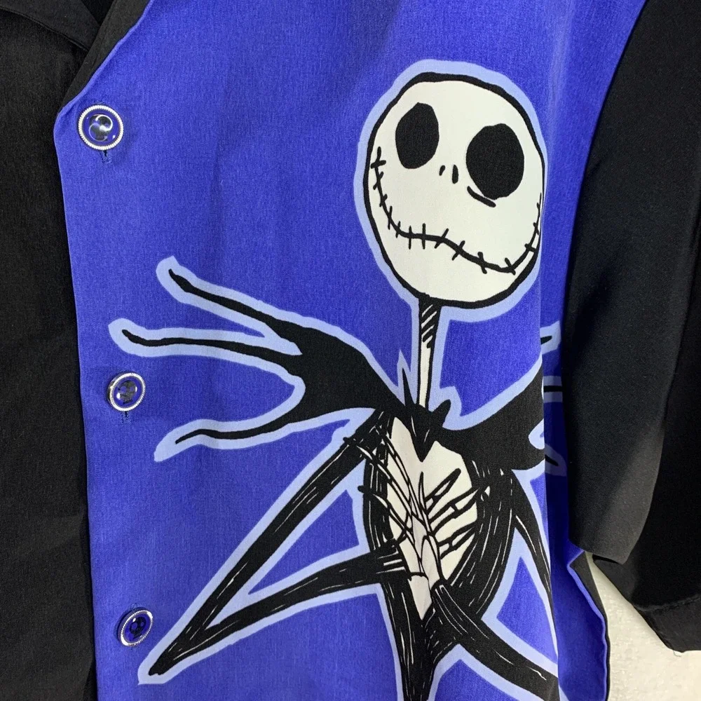 Tim Burton's Nightmare Before Christmas Men's Button Down Shirt Disney size S - Picture 3 of 14
